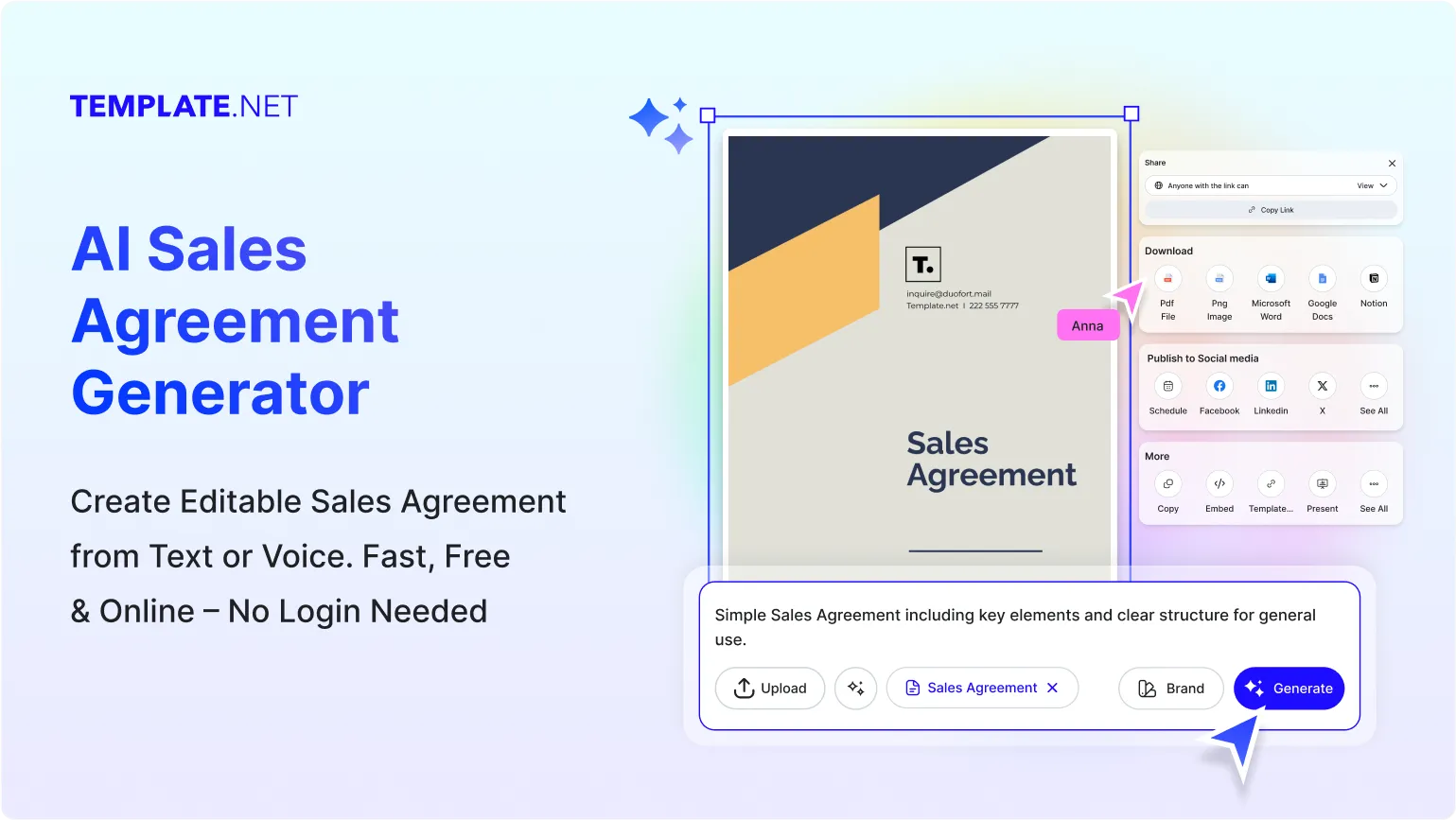 Free AI Sales Agreement Generator, Free Sales Agreement Maker Online
